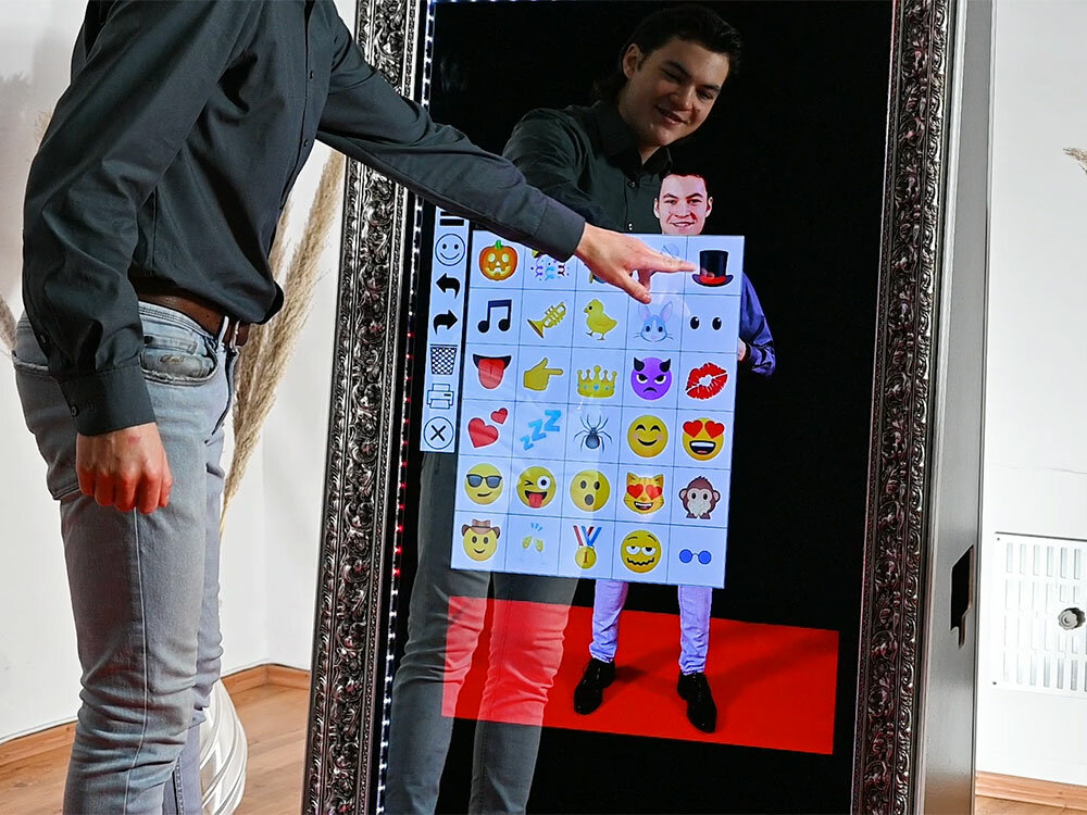 Fotospiegel Software mit Emoji Funktion